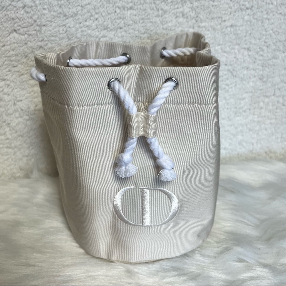 Dior cosmetics draw string pouch